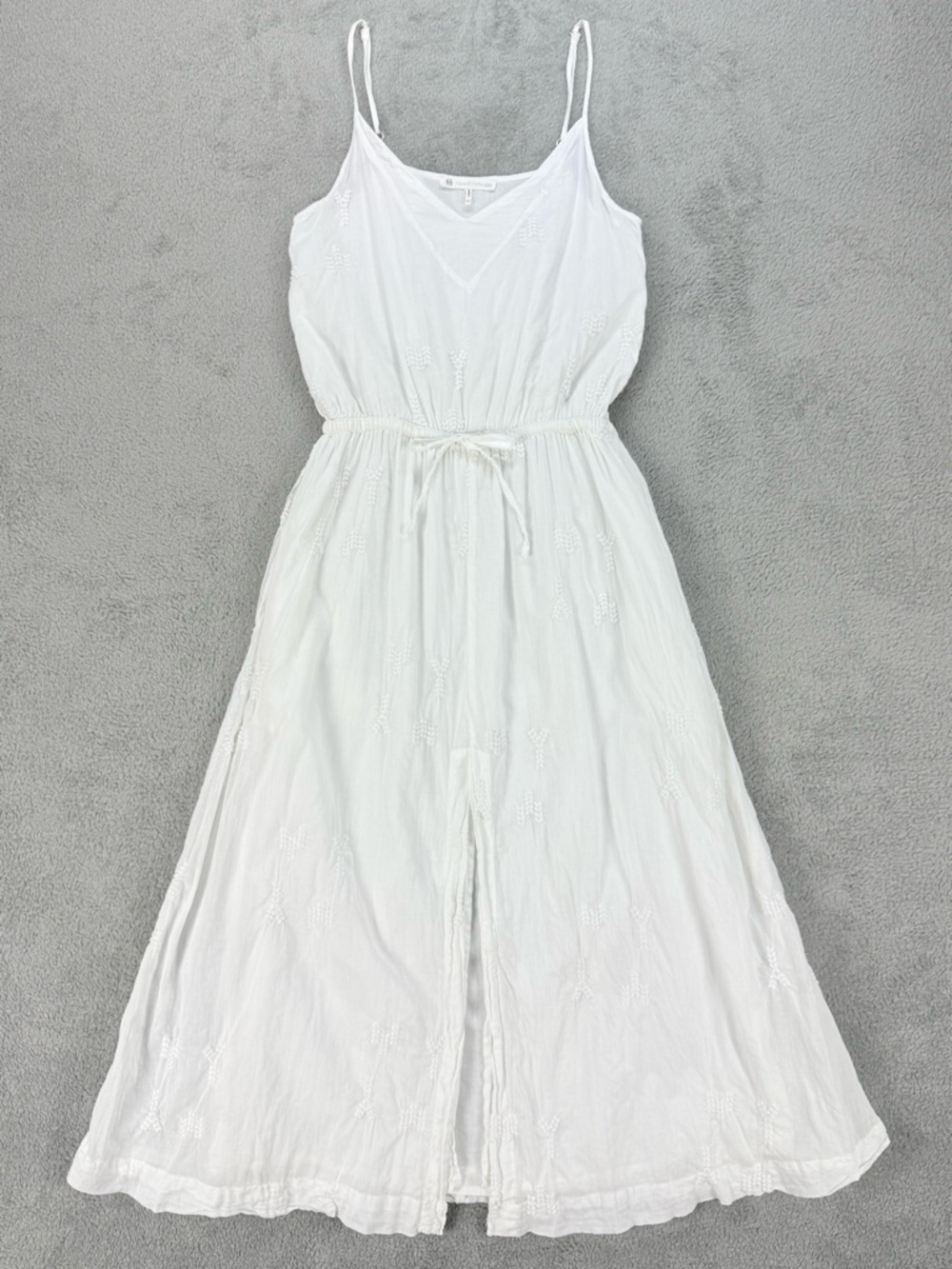 House of Harlow 1960 White Cotton Midi Dress Boho Cottagecore Summer Sundress